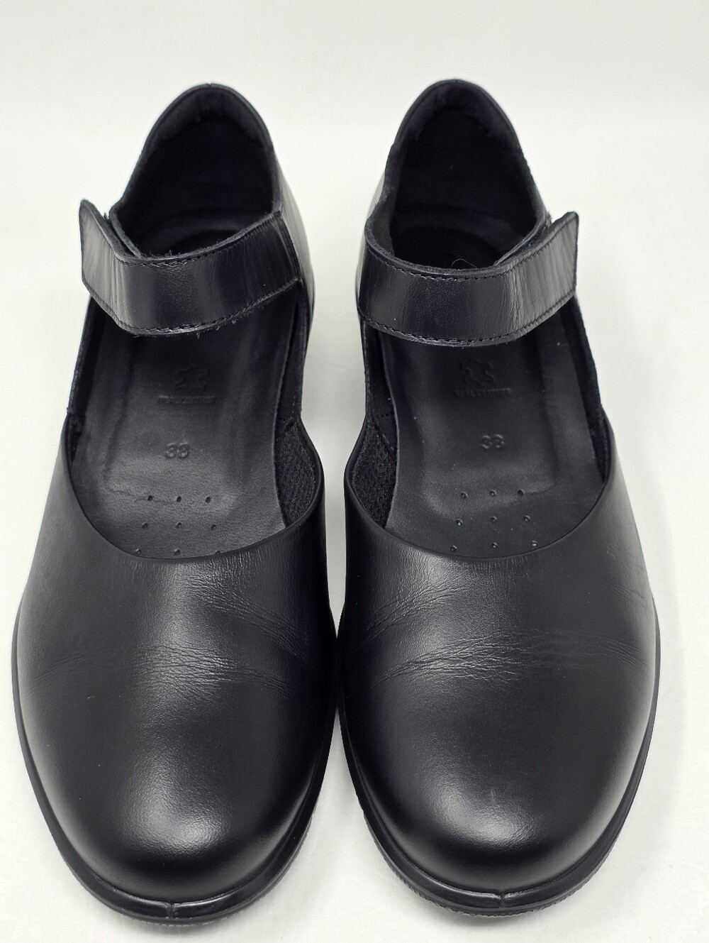 ECCO Womens Felicia Mary Jane Shoes EU 38 US 7-7.5 Black Leather Flats Pre-owned - Picture 7 of 12